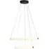 Revolve LED 2 Ring Ceiling Pendant Light - Black