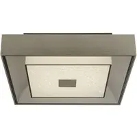 Rhea LED Flush Ceiling Light - Silver, Crystal Sand