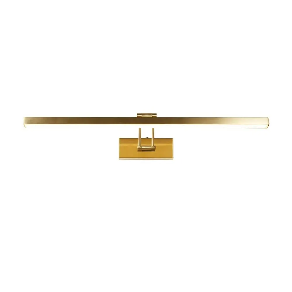 Rhodes Large LED Picture Light - Satin Brass, Metal