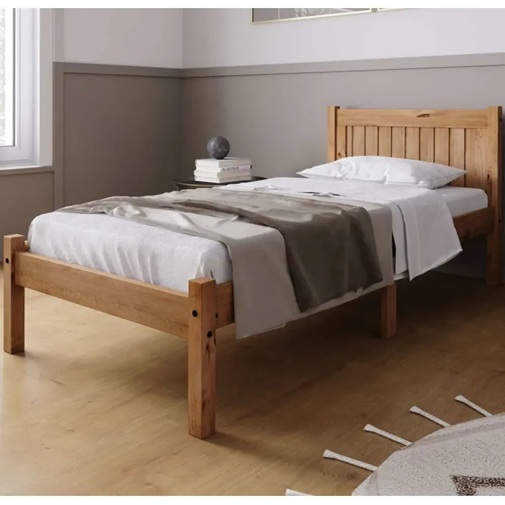 Ria Single Bed Frame - Natural Oak image