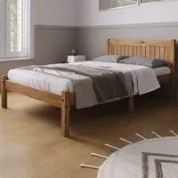 Ria Small Double Bed Frame - Natural Oak