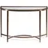 Ribery Clear Glass Console Table - Clear, Brass