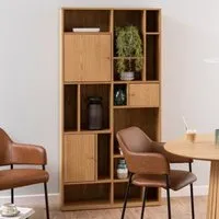Ridgeway 3-Door Bookcase - Oak alternate view