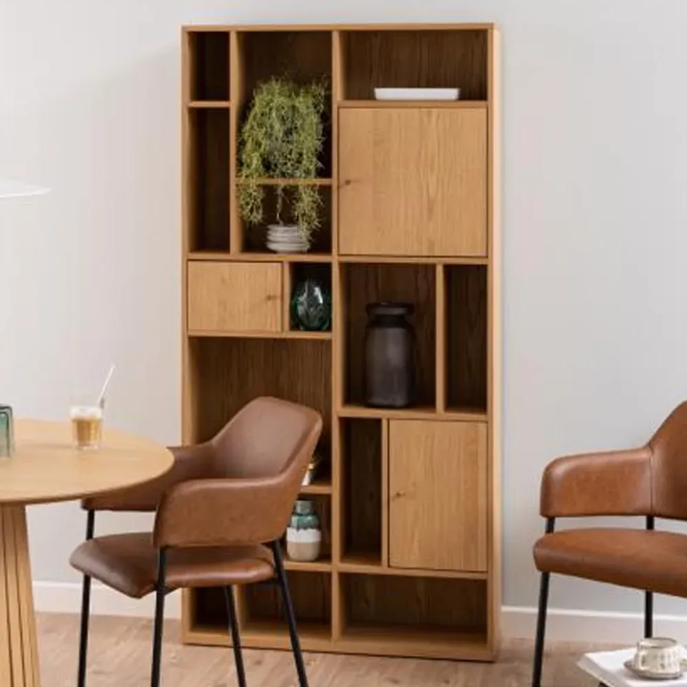 Ridgeway 3-Door Bookcase - Oak product