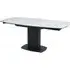 Ridgeway Ceramic Glass Extending Dining Table - White