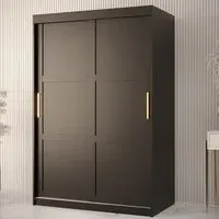 Rieti I Wardrobe 2 Sliding Doors - Black