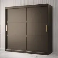 Rieti I Wardrobe 2 Sliding Doors - Black