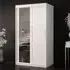 Rieti II Mirrored Wardrobe 2 Sliding Doors - White