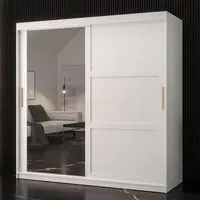Rieti II Mirrored Wardrobe 2 Sliding Doors - White