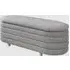 Rifle Oval Storage Ottoman - Cologne Dove, Fabric