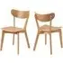 Riga Dining Chairs Pair - Oak