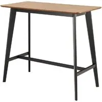 Riga Rectangular Bar Table - Oak, Black