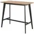 Riga Rectangular Bar Table - Oak, Black