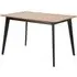Riga Rectangular Dining Table - Black, Oak