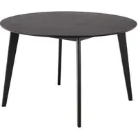 Riga Round Dining Table - Black, Oak