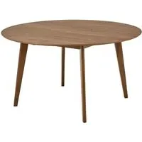 Riga Round Dining Table - Walnut
