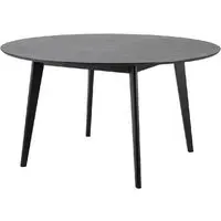 Riga Round Large Dining Table - Matt Black