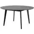 Riga Round Large Dining Table - Matt Black