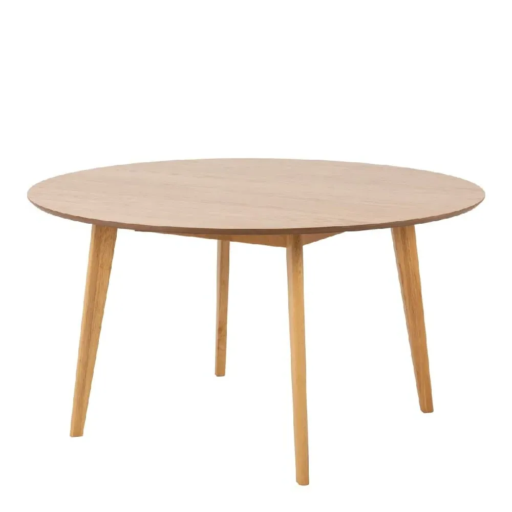 Riga Round Large Dining Table - Oak