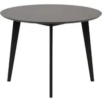 Riga Round Small Dining Table - Matt Black