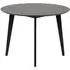 Riga Round Small Dining Table - Matt Black