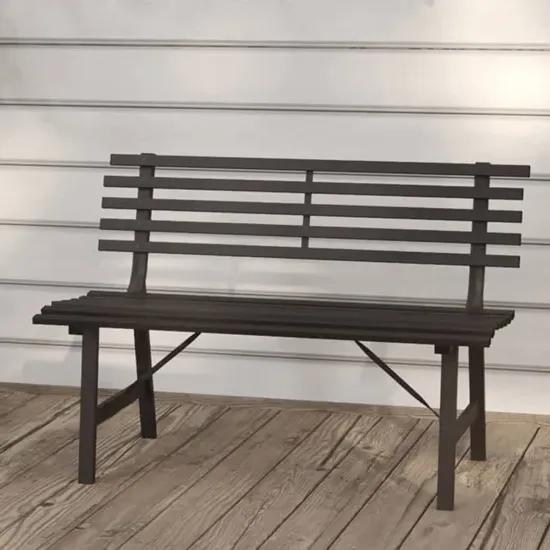 Riley Steel Garden Bench - Black product