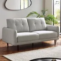 Rimouski 3-Seater Sofa - Light Grey, Fabric