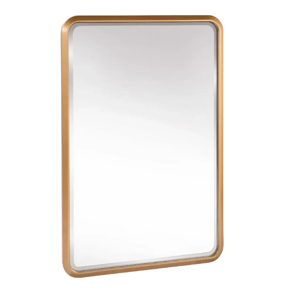 Rimouski Round Mirror - Copper, Wood image