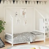 Ringgold 80x160cm Children Bed Frame - White, Pine Wood alternate view