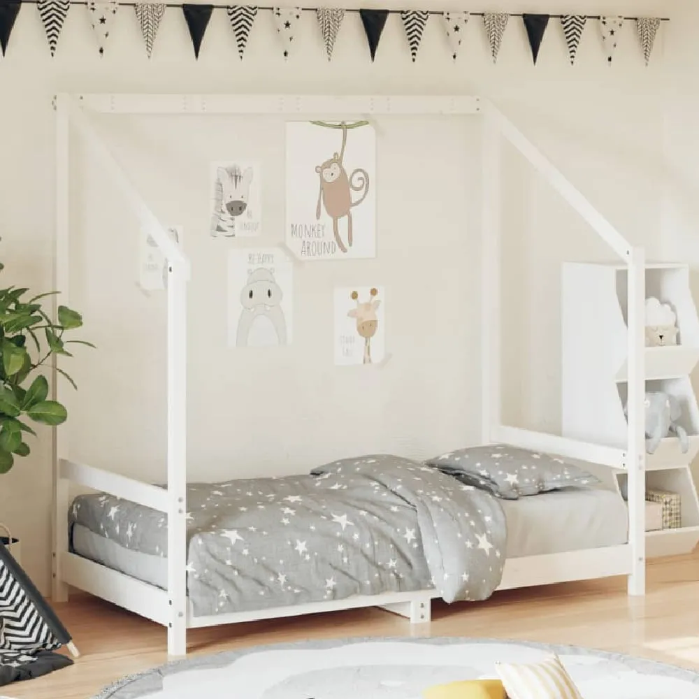 Ringgold 80x160cm Children Bed Frame - White, Pine Wood product
