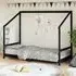 Ringgold Single Bed Frame - Black, Pine