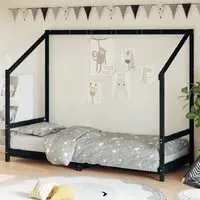 Ringgold Single Bed Frame - Black, Pine