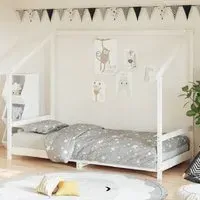 Ringgold Single Bed Frame - White, Pine