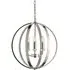 Ritz 3 Light Ceiling Pendant - Bright Nickel