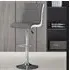 Ritz Height-Adjustable Bar Stool - Grey, Faux Leather