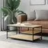 Rivas Coffee Table with 2 Shelves - Sonoma Oak