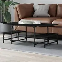Rivas Coffee Table with Storage - Black