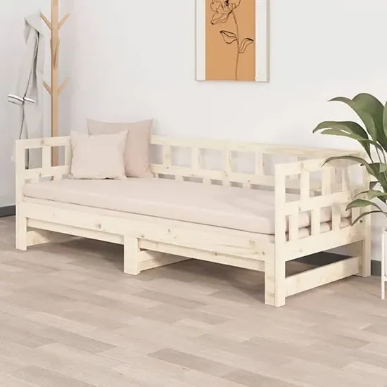 Rivas Single Pull-out Day Bed - Natural, Pinewood image