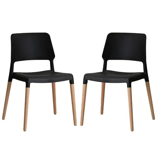Rivera Dining Chairs - Black, Beech