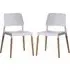 Rivera Dining Chairs - White, Beech
