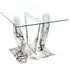 Riviera Square Lamp Table - Clear, Glass