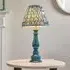 Riyadh 25cm Shade Resin Table Lamp - Marlin Blue