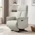 Roanoke Electric Reclining Chair with USB Ports - Stone, Leather