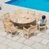 Robalt 1750mm Dining Table with 8 Chairs - Natural, Timber