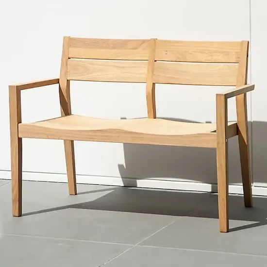 Robalt 4ft Outdoor Bench - Natural, Timber image