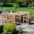 Robalt 6-Seater Dining Set with Chairs - Natural, Wood