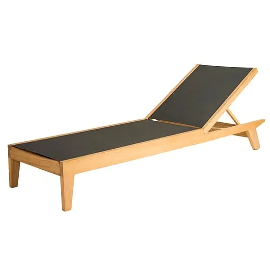 Robalt Adjustable Sling Sun Bed - Natural, Timber