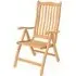 Robalt Ascot Reclining Outdoor Armchair - Natural, Timber Wood