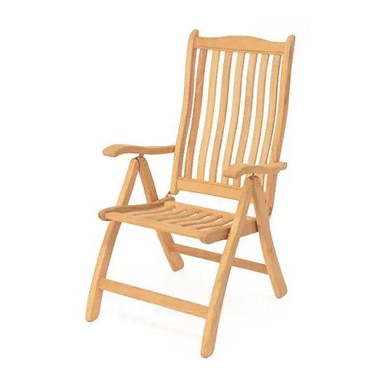 Robalt Ascot Reclining Outdoor Armchair - Natural, Timber Wood