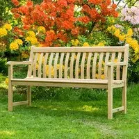 Robalt Broadfield 5ft Outdoor Bench - Natural, Timber